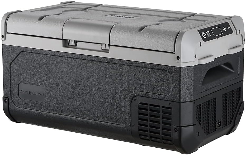 12V Car Refrigerator,21QT Portable Fridge Freezer with Blow Expansion Evaporator,-4℉~68℉ 12/24V DC & 120-240V AC Freezer Cooler for Truck RV SUV Camping Travel,Reversible Door