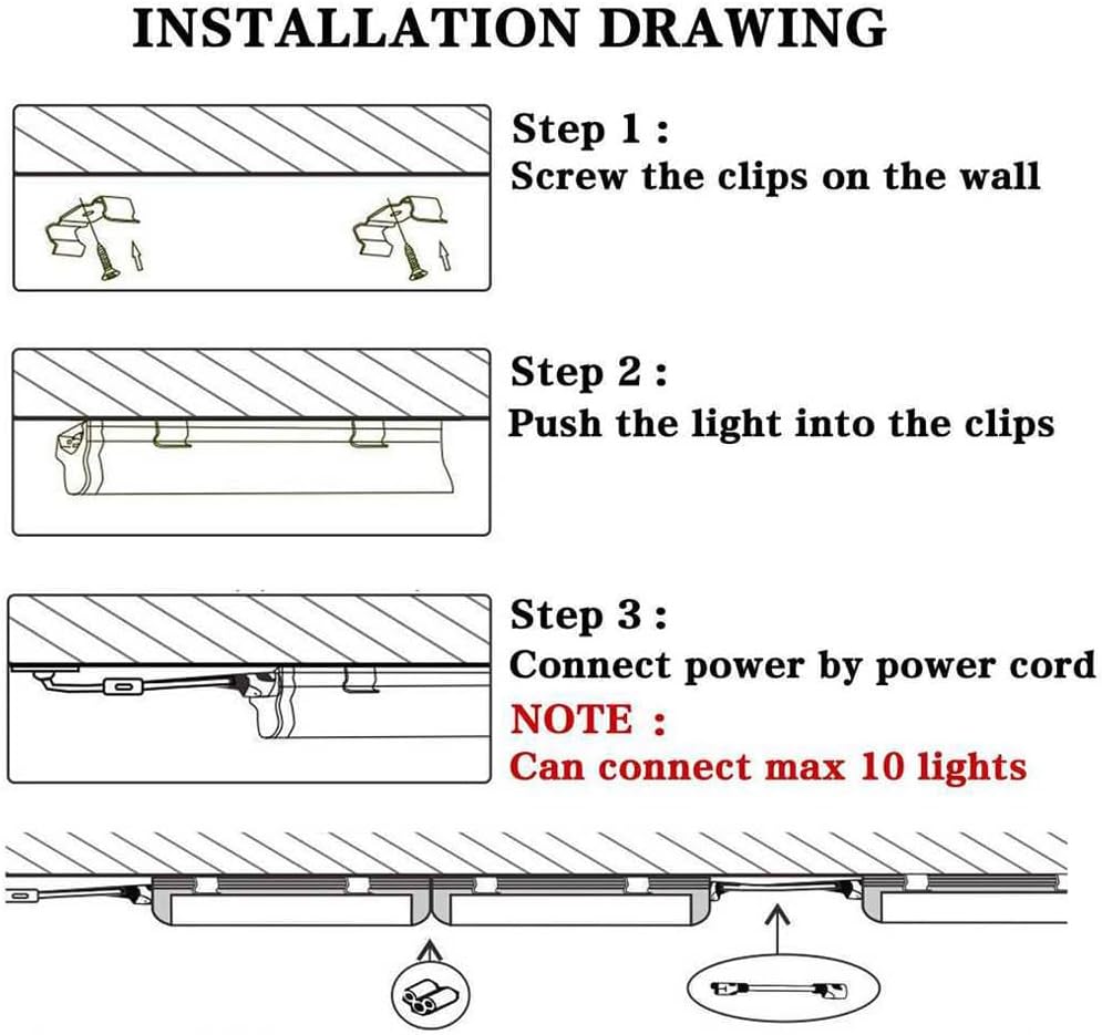 4 Pack,Led Shop Lights, 4FT Led Shop Light,60W 5000K 9500LM Clear White,Led Shop Light 4FT 110V Linkable Integrated V-Shape for Shop Garage,Warehouse,