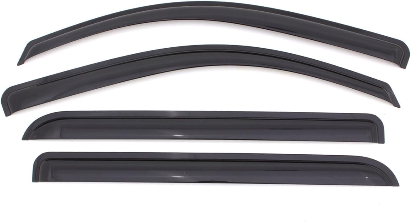 KPY Window Visor Compatible with Mercedes-Benz B-Class 2012-2019, 4PC Rain Guard Side Window Vent Deflectors Tape-On Mugen Style, 2012 2013 2014 2015 2016 2017 2018 2019