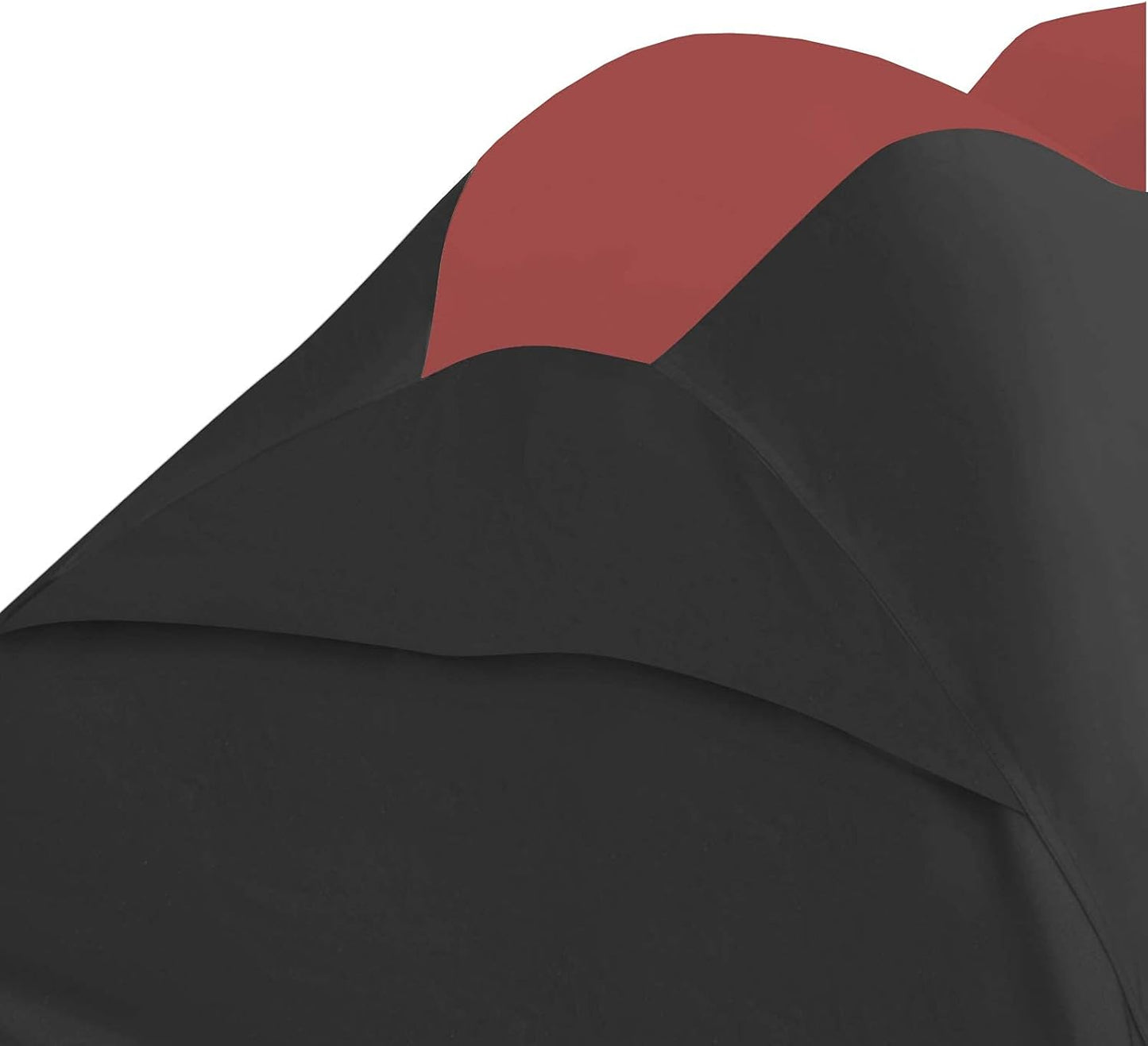 Trailerable Jet Ski Cover, Waterproof Marine Grade 600D Heavy Duty Polyester PWC Cover Burgundy/Black Fits from 136"-145" 3 Seater