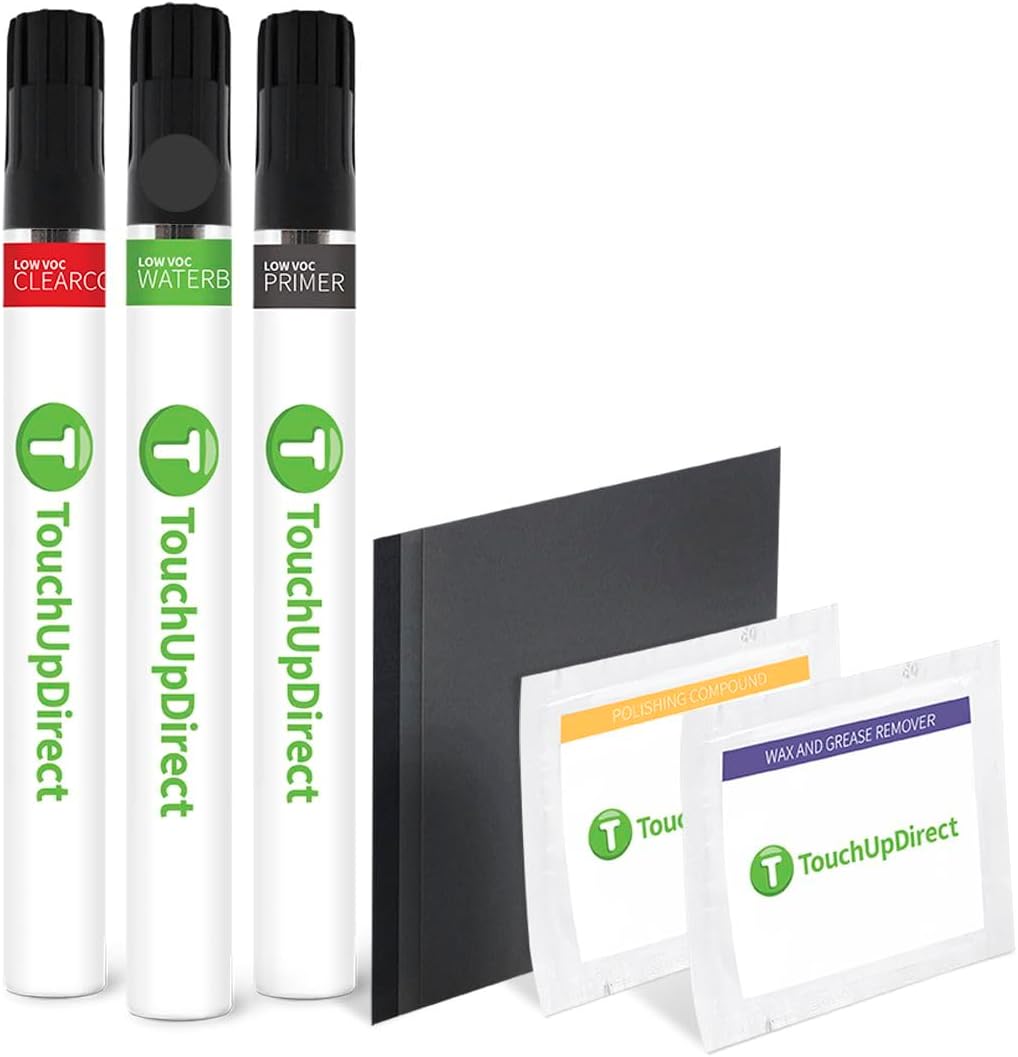 TouchUpDirect 1M1 Smoke Compatible with Toyota Exact Match Touch Up Paint Brush - Platinum Kit