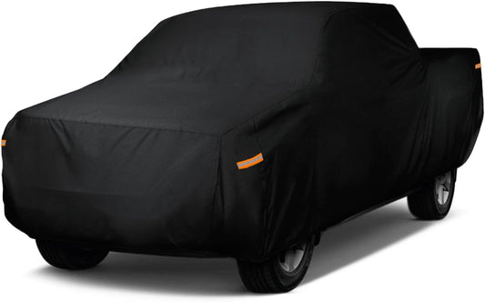 EzyShade 10-Layer Truck Cover Waterproof All Weather. See Vehicle Size-Chart for Accurate Fit. Outdoor Pickup Truck Covers - Colorado Ranger Tacoma. Sun Rain Snow. Black, Size T0 (See SizeChart)