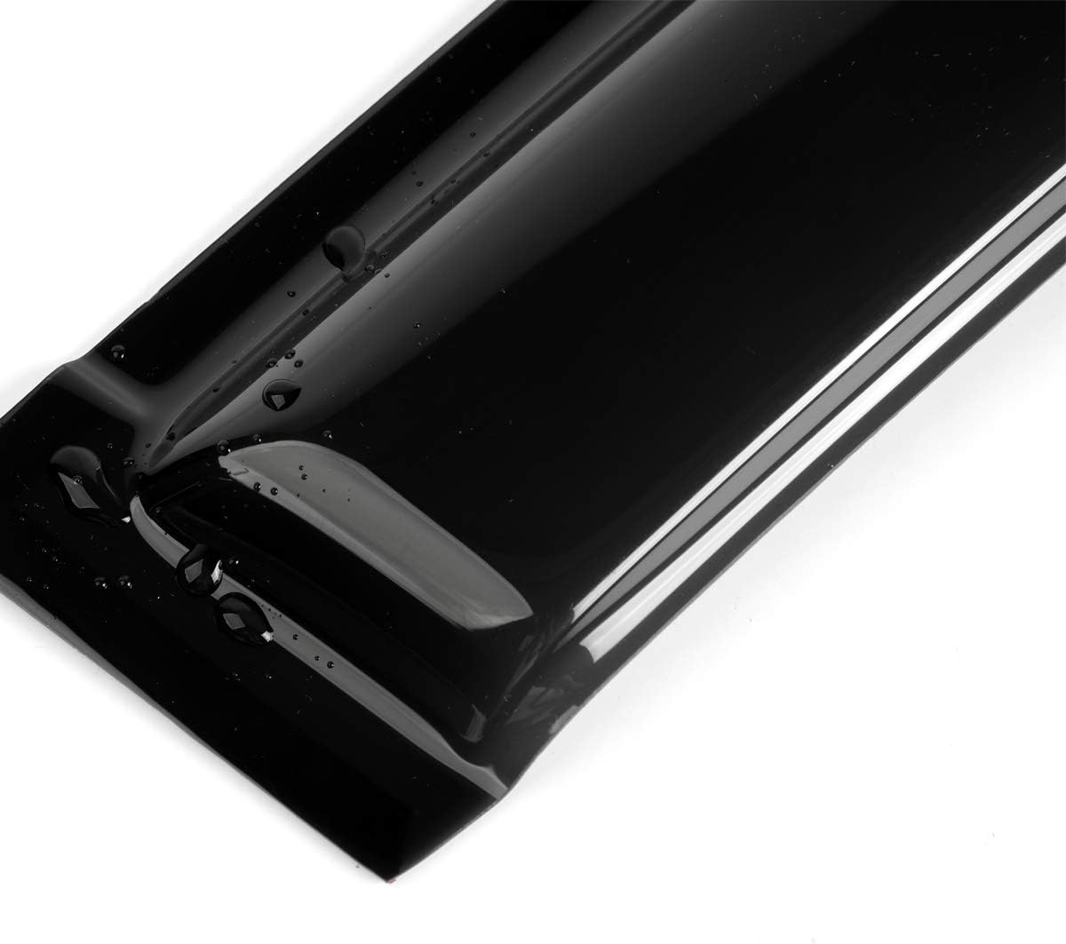 2pcs Original Shatterproof Rainproof in Channel Style Sun Rain Guard Durable Side Window Wind Deflectors Dark Smoke Nice Looking Vent Window Visors Compatible with Ford 1993-2011 Ranger 92083