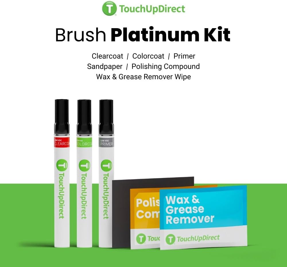 TouchUpDirect 3T0 Moulin Rouge/Ooh La La Rouge Metallic Compatible with Toyota Exact Match Touch Up Paint Brush - Platinum Kit