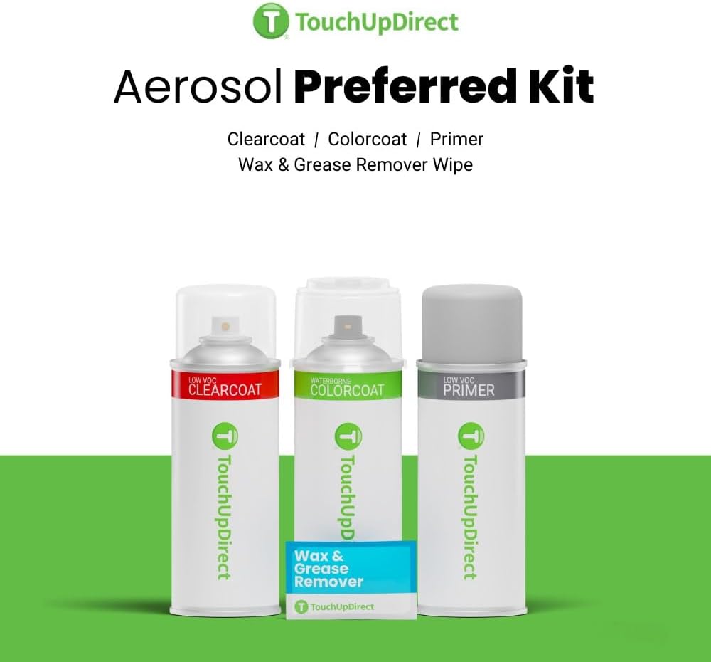 TouchUpDirect 1E7 Silver/Silver Streak Metallic Compatible with Toyota Exact Match Touch Up Paint Aerosol - Preferred Kit