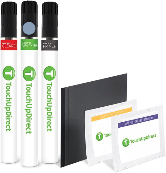 TouchUpDirect 1K5 Moon Dust Compatible with Toyota Exact Match Touch Up Paint Brush - Platinum Kit