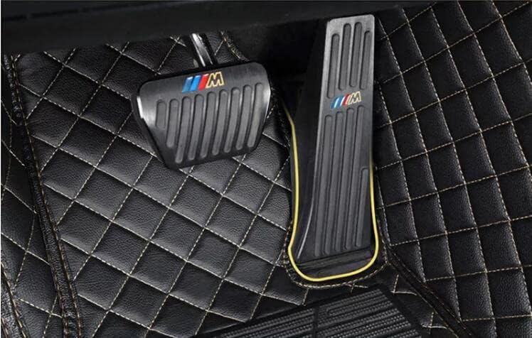 Custom All-Weather Protection Leather Car Floor Mats for Cars Sedan SUV Sports Car Waterproof Floor Mat (Pink)