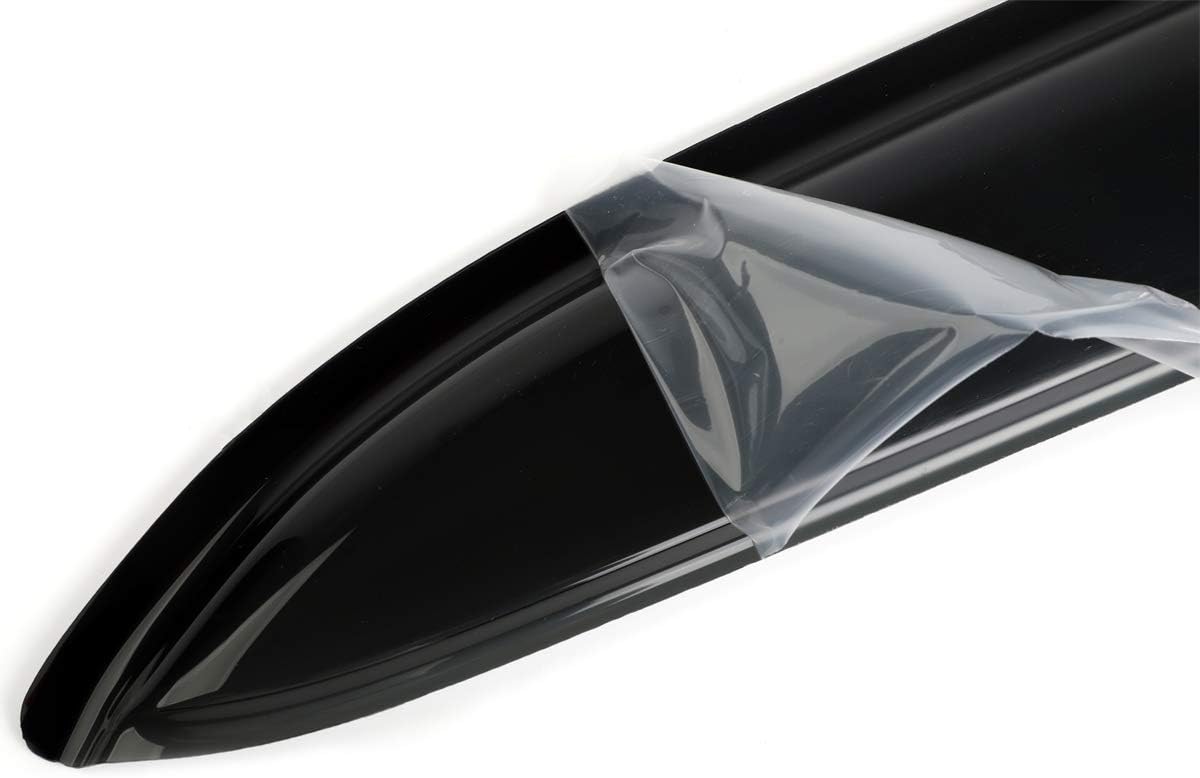 4pcs Original Outside Mount Style Window Rain Guards Durable Side Window Wind Deflectors Dark Smoke Vent Window Visors Fit for 2021-2024 Ford Bronco Sport