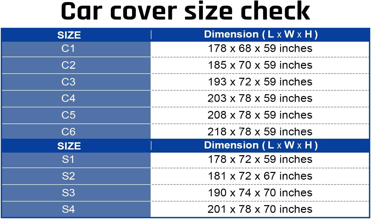 6 Layer Heavy Duty Car Cover Waterproof All Weather Protection with Cotton Liner, Universal Fit Nissan Versa, Hyundai Accent, Mazda MX-3 RX8, Subaru BRZ, Audi TT, Porsche 718 Boxster Cayman