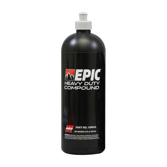 Malco Epic Heavy-Duty Car Polishing Compound – Best Deep Scratch Remover | All-in-One Compound for Polishing Car Paint | Dust-Free, Swirl-Free Finish | Removes P1500 Sand Scratches | 32 Oz. (109032)