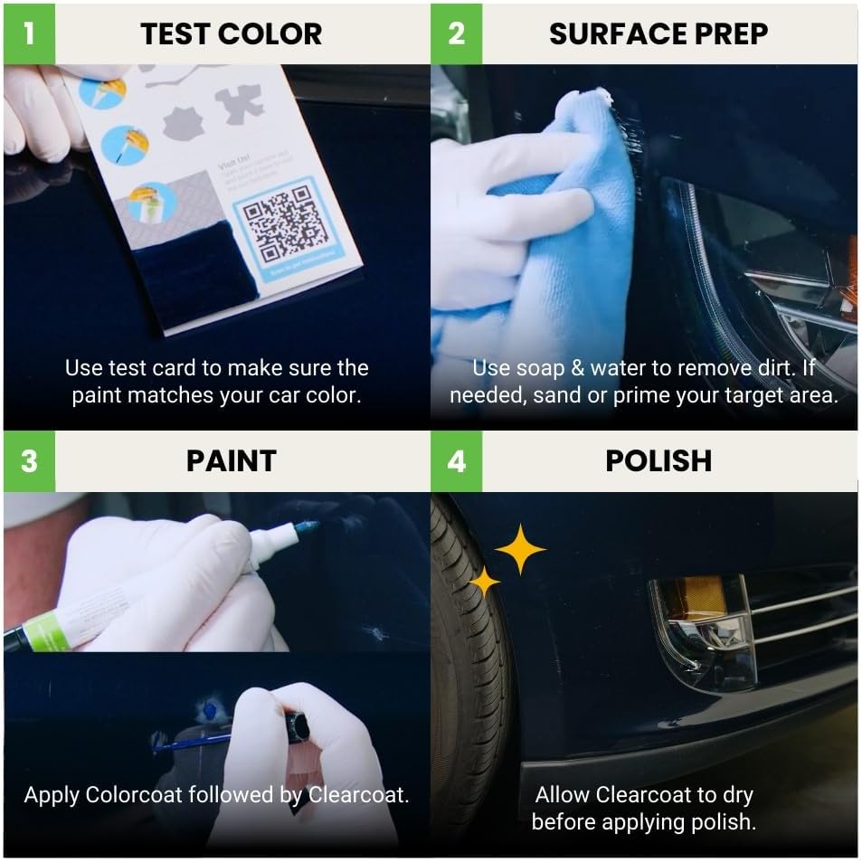 TouchUpDirect 3Q3 Dark Red/Salsa Red Pearl for Toyota Exact Match Touch Up Paint Combo - Platinum Package