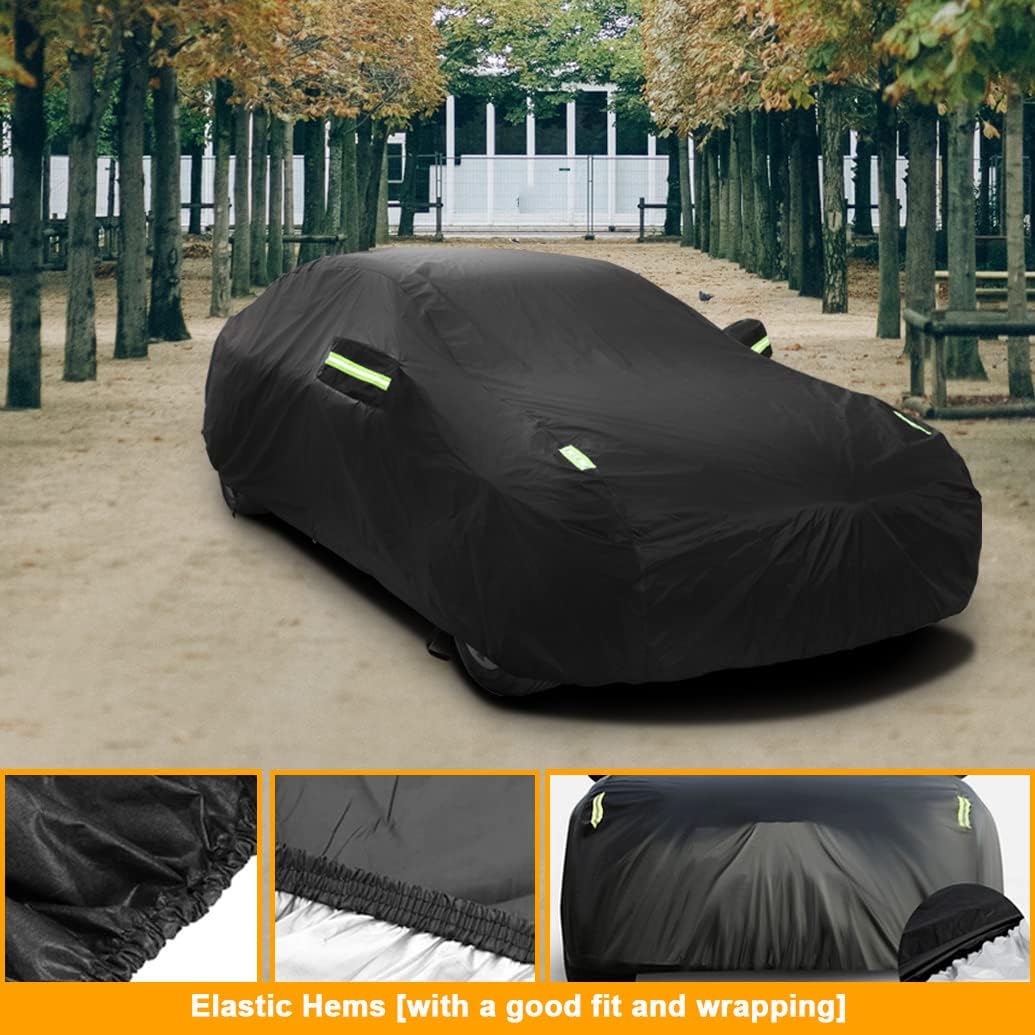 Custom Car Cover Compatible with Cadillac XT5 2026-2017/XT6 2026-2020/Lyriq Lyriq-V 2026-2023/Optiq 2023-2026, Waterproof All Weather Covers with Cotton Lining, Rain Snow Sun UV Cover Outdoor