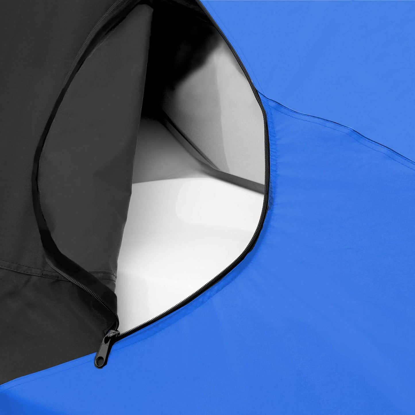 Trailerable Jet Ski Cover, Waterproof Marine Grade 600D Heavy Duty Polyester PWC Cover Blue/Black Color Fits from 116"-125" 2 Seater