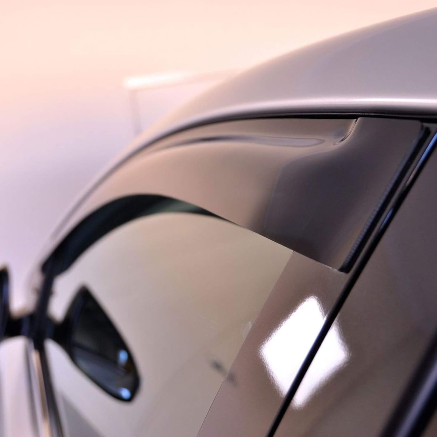 Rainproof Side Window Wind Deflectors for 2017-2024 GMC Acadia, Tape-on Sun Rain Guard Sets,Nice Looking Window Visors for Cars,Vent Deflector for 17-24 GMC Acadia