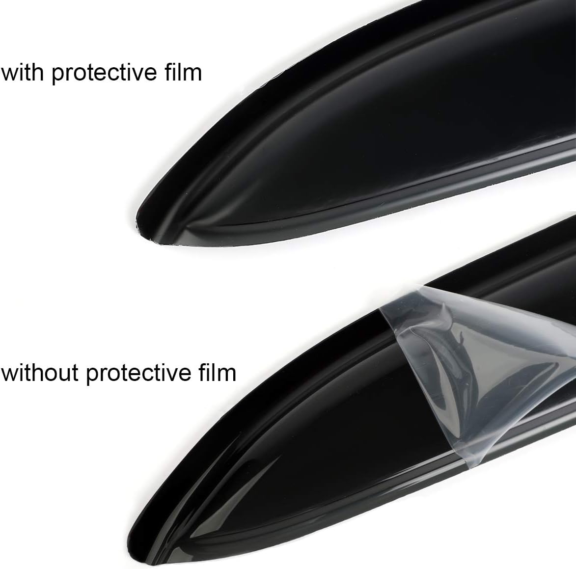 94248 Side Window Visor Wind Vent Deflector,4pcs Outside Mount Style Nice Sun Rain Guards Set fit for 2013-2019 Nissan Sentra Window Shade
