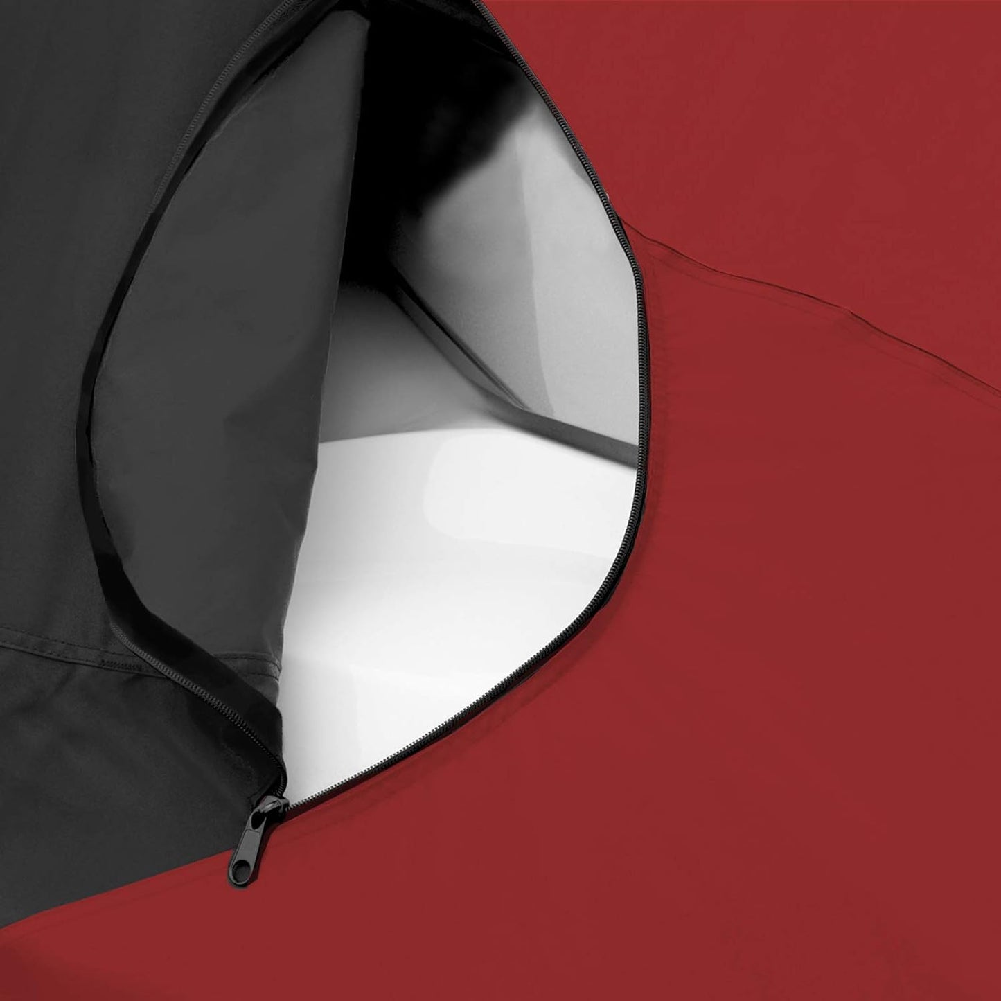 Trailerable Stand-up Jet Ski Cover, Waterproof Marine Grade 600D Heavy Duty Polyester PWC Cover Burgundy/Black Color