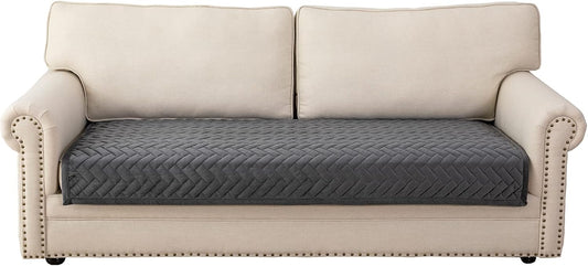 Eismodra Couch Cover,Sectional Couch Covers,Sofa Covers for 3 Cushion Couch,Anti-Slip Sofa Slipcovers for Dogs Cats Kids Loveseat Recliner L Shaped Armrest Backrest,Dark Gray 43''x70''(Only 1 Piece)