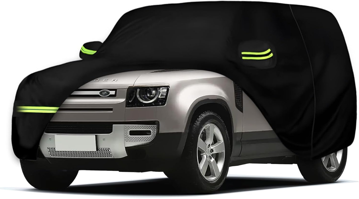 Waterproof Car Covers for 2020-2024 Land Rover Defender 90 2-Door (Black) Custom Heavy Duty Waterproof All Weather Protection Outdoor