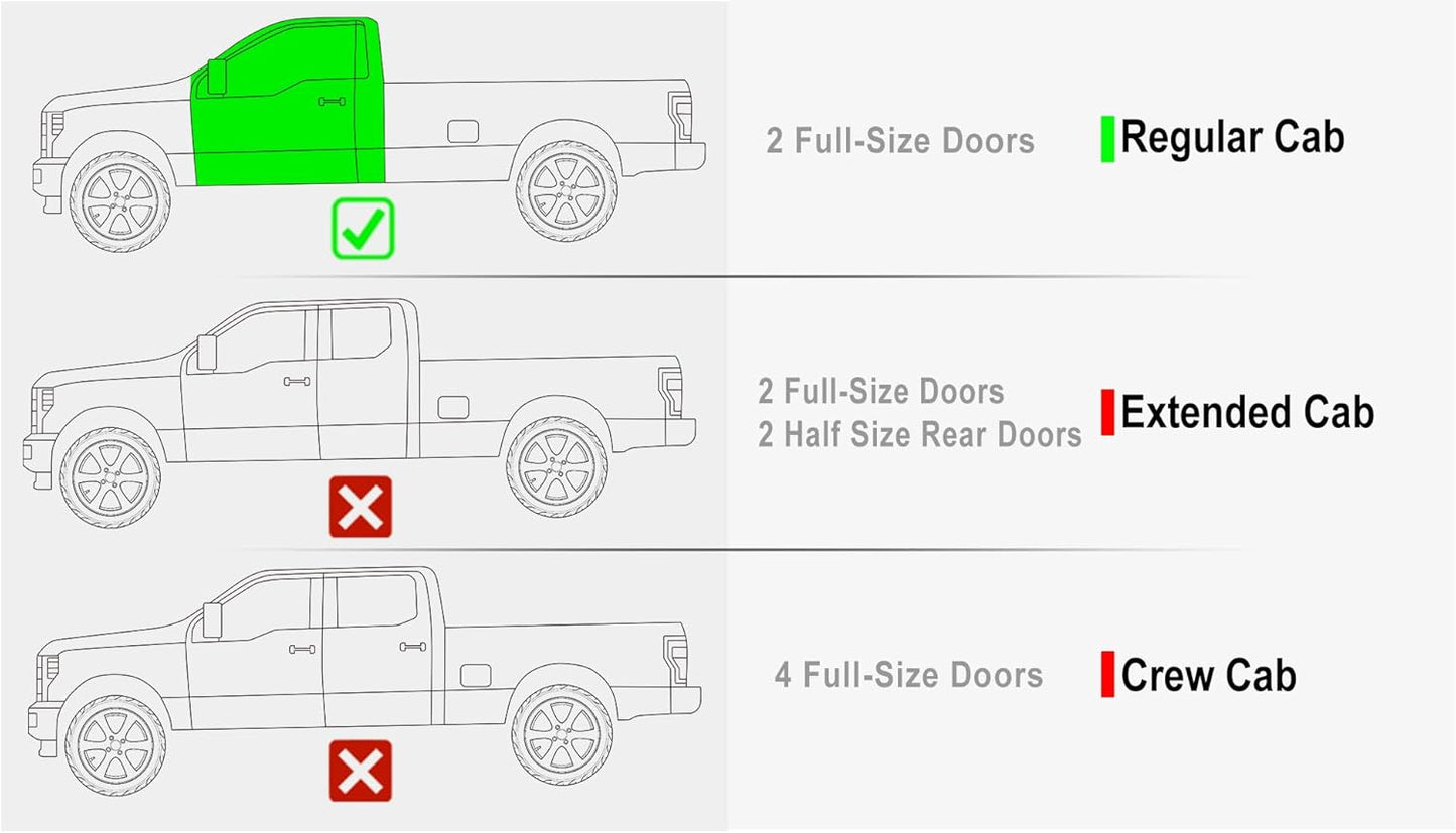 APS (304 Stainless Steel Polished Silver 6 inches) Running Boards Nerf Bars Side Steps Compatible with Ford F150 2015-2025 Regular Cab & F-250 F-350 Super Duty 2017-2025