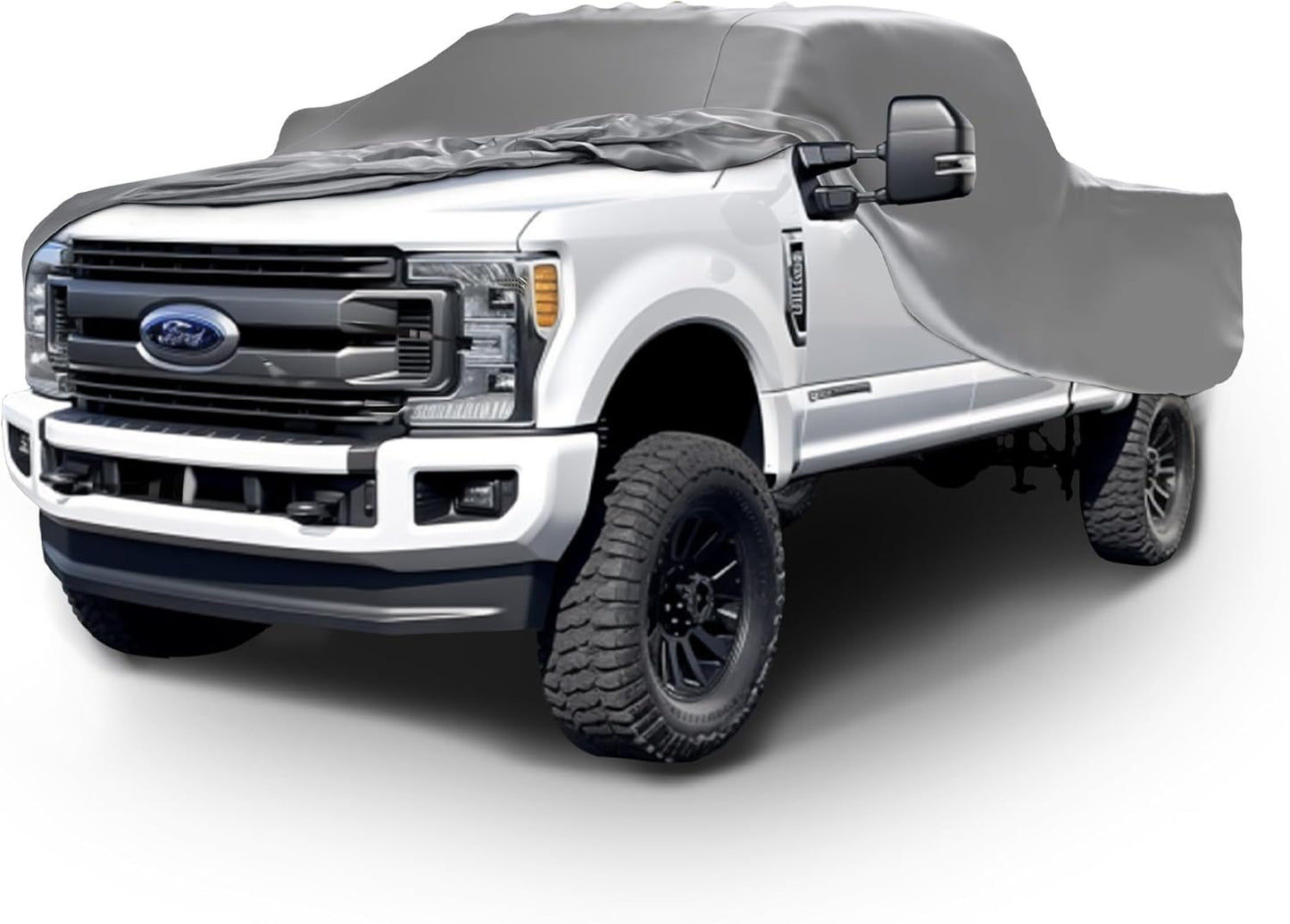 Car Covers Weatherproof Max Truck Cover & Warranty Compatible with Ford 2022-2024 F-250 SuperCab, 8– Outdoor Cover, Prevents Theft with Cable Lock