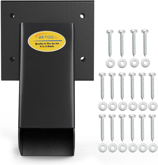 BETOOLL 90° A-Frame Middle Swing Set Brackets, Heavy Duty Steel DIY Swing Set - Includes Mounting Hardware, Ideal for Indoor and Outdoor Playgrounds (1 Middle Brackets-Black)
