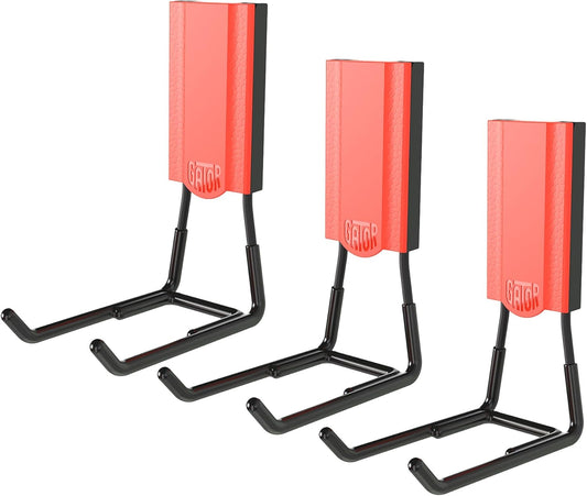 GATOR MAGNETICS Open Storage Hook: 4in Red 3-Pack, The Ultimate Workshop & Garage Storage Systems, Heavy Duty Magnetic Hooks, Sturdy Tool Organization Solutions, 25lb Hold, for All Steel Surfaces