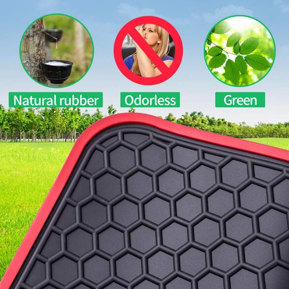 Car Floor Mats Custom Fit for Kia Sportage 2022 2021 2020 2019 2018 2017/2019-2021 Hyundai Tucson Odorless Washable Heavy Rubber (All Weather) Floor Liners Red