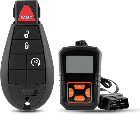 Car Key Fob Remote Replacement Kit Fits for Dodge RAM 1500 2500 3500 2013 2014 2015 2016 2017 GQ4-53T Keyless Entry Remote Control