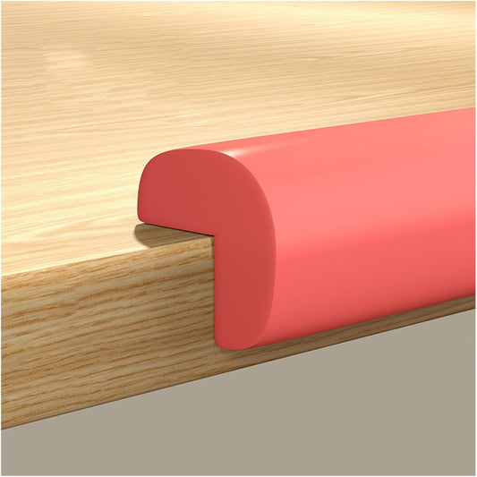 XPLKQXE Sharp Edge Safety Corner Edge Foam Padding, Edge Guards Bumpers Adhesive, Edge Corner Protector Guards for Table Edges & Sharp Corners(Red,5pcs)