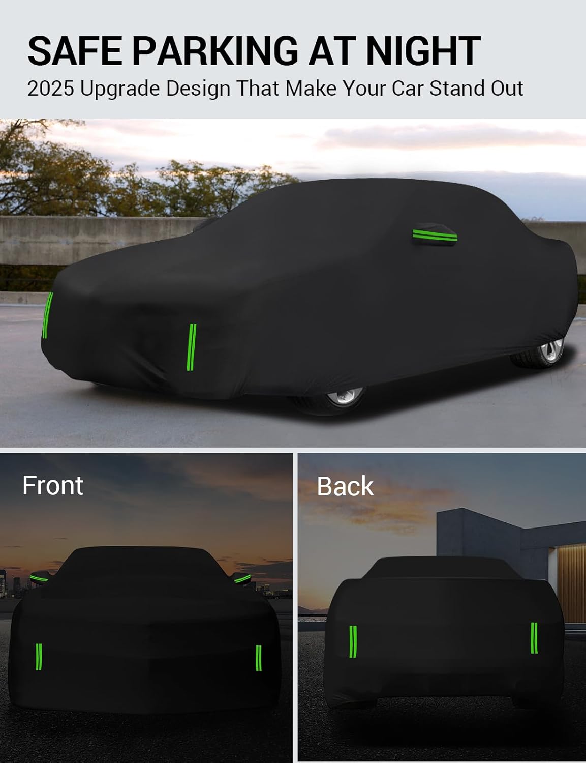 Proadsy 2025 Upgrade Car Cover Custom Fit for 2019-2025 Mazda3, Waterproof All Weather for Automobiles, Full Exterior Cover Rain Snow Sun Protector Indoor Outdoor Car Cover