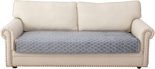 Eismodra Couch Cover,Sectional Couch Covers,Sofa Covers for 3 Cushion Couch,Anti-Slip Sofa Slipcovers for Dogs Cats Kids Loveseat Recliner L Shaped Armrest,Light Gray 43''x63''(Only 1 Piece)