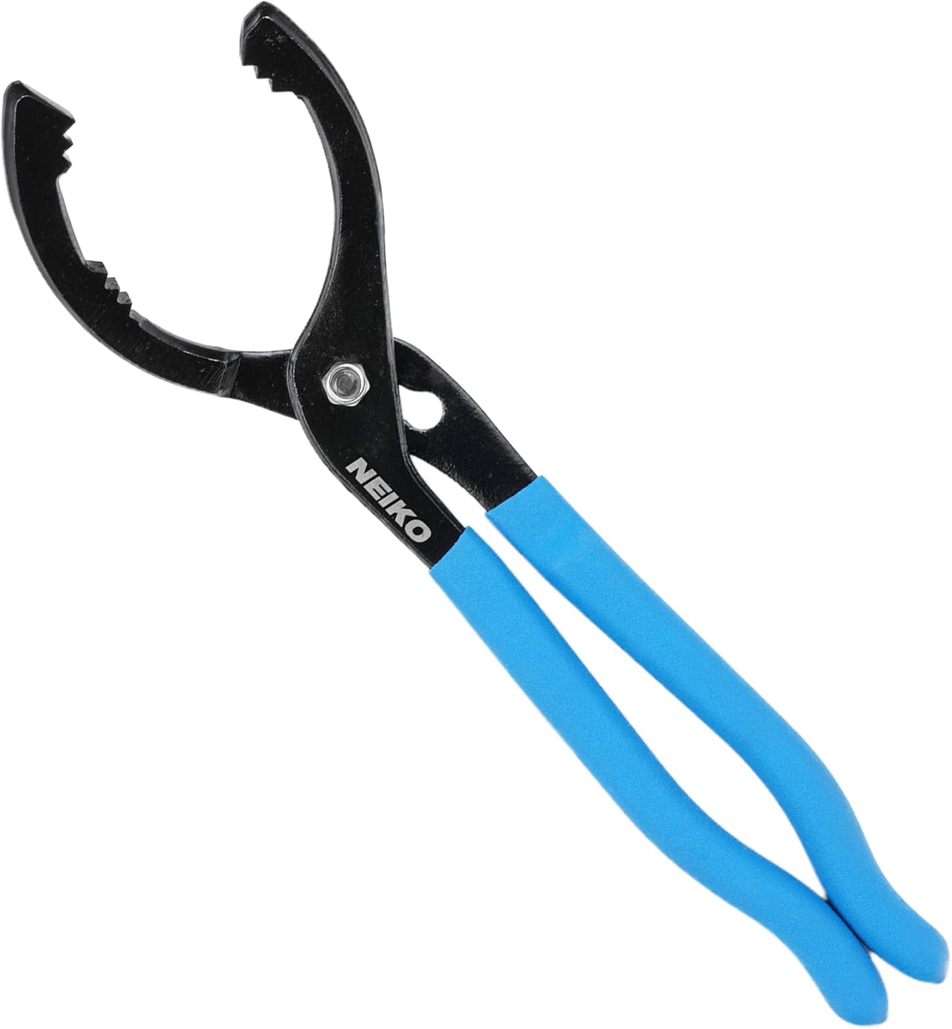 NEIKO 03422A Oil Filter Wrench, 12” Adjustable Oil Filter Pliers, 3 Adjustable Positions, Fits 2-3/8” to 4-1/2”, Oil Change Tools, Filter Removal Tool