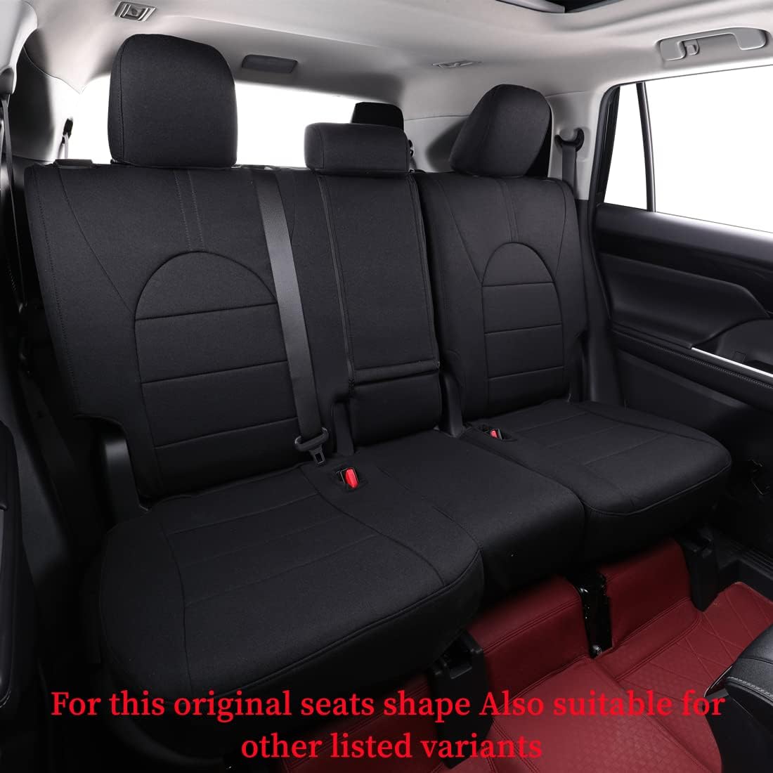 coverdream Custom Seat Covers Compatible with Select Toyota Camry XLE, XSE, XLE V6, XSE V6 2018 2019 2020 2021 2022 2023 Models (Black,Full Set)