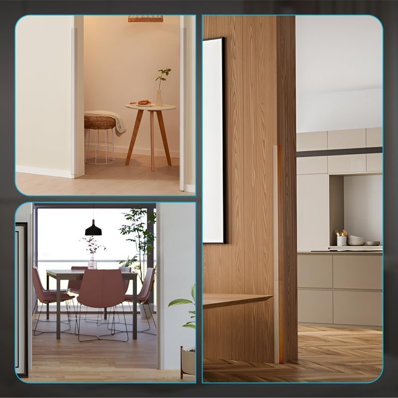 Proflex Wall Corner Protector - Pack of 6 Self Adhesive Corner Guards for Walls Edge Protection - 1 inch x 48 inch, Clear – Easy to Apply – No Tools Needed