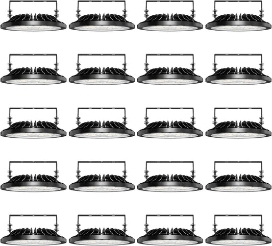 Viugreum 100W UFO LED High Bay Light 10,000LM 120V LED High Bay Lights 5000K Daylight, Alternative to 450W MH/HPS for Garage Workshop Barn Factory Warehouse - 20 Pack