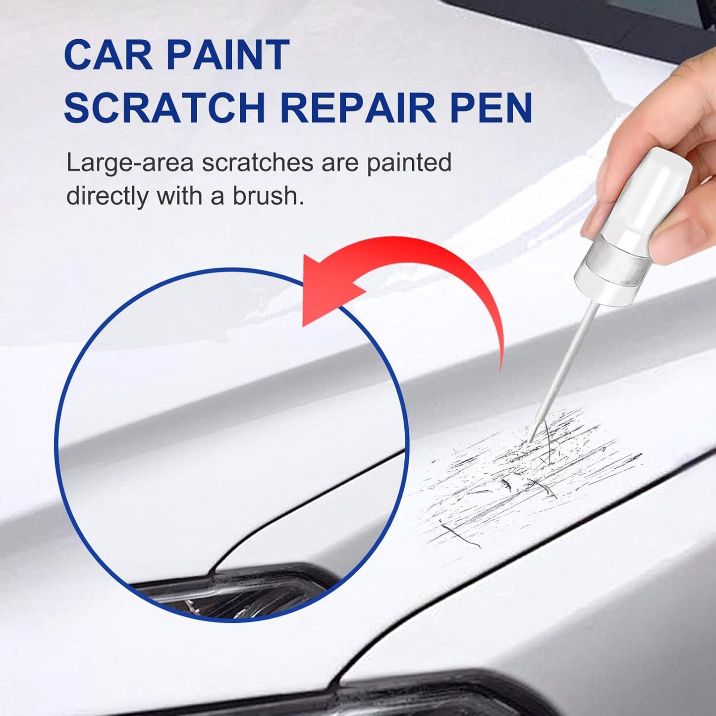 Firecracker Red(PRC/MRC) Touch Up Paint for Dodge-Exact Match–Chips and Nicks Car Paint Scratch Repair Kit Automotive Paint Pen for Challenger/Durango/Grand Caravan/Charger/RAM