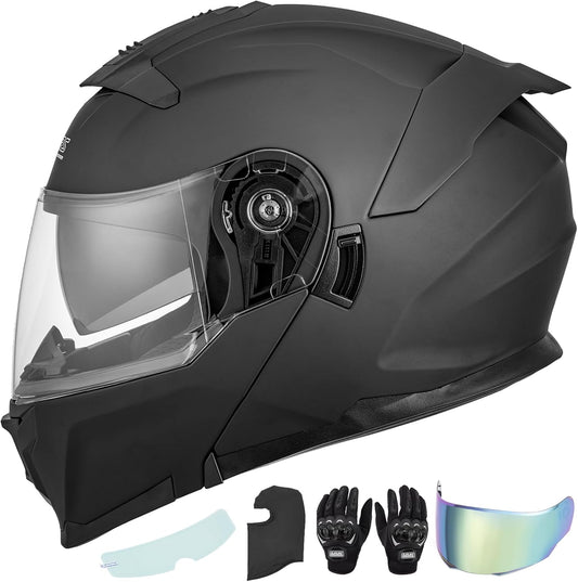 Modular Motorcycle Helmets Full Face Flip up Street Bike Motorcycle Helmet for Unisex Adult Model 912