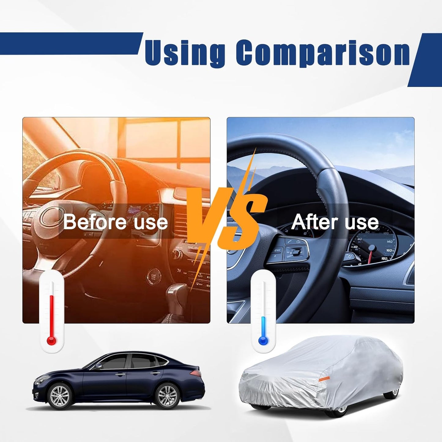 Kayme 6 Layers Coupe Car Cover Custom Fit Toyota MR2 (1984-2007) Waterproof All Weather for Automobiles, Full Exterior Covers Sun Rain Protection UV Protection （Deliver About 3-10 Days）