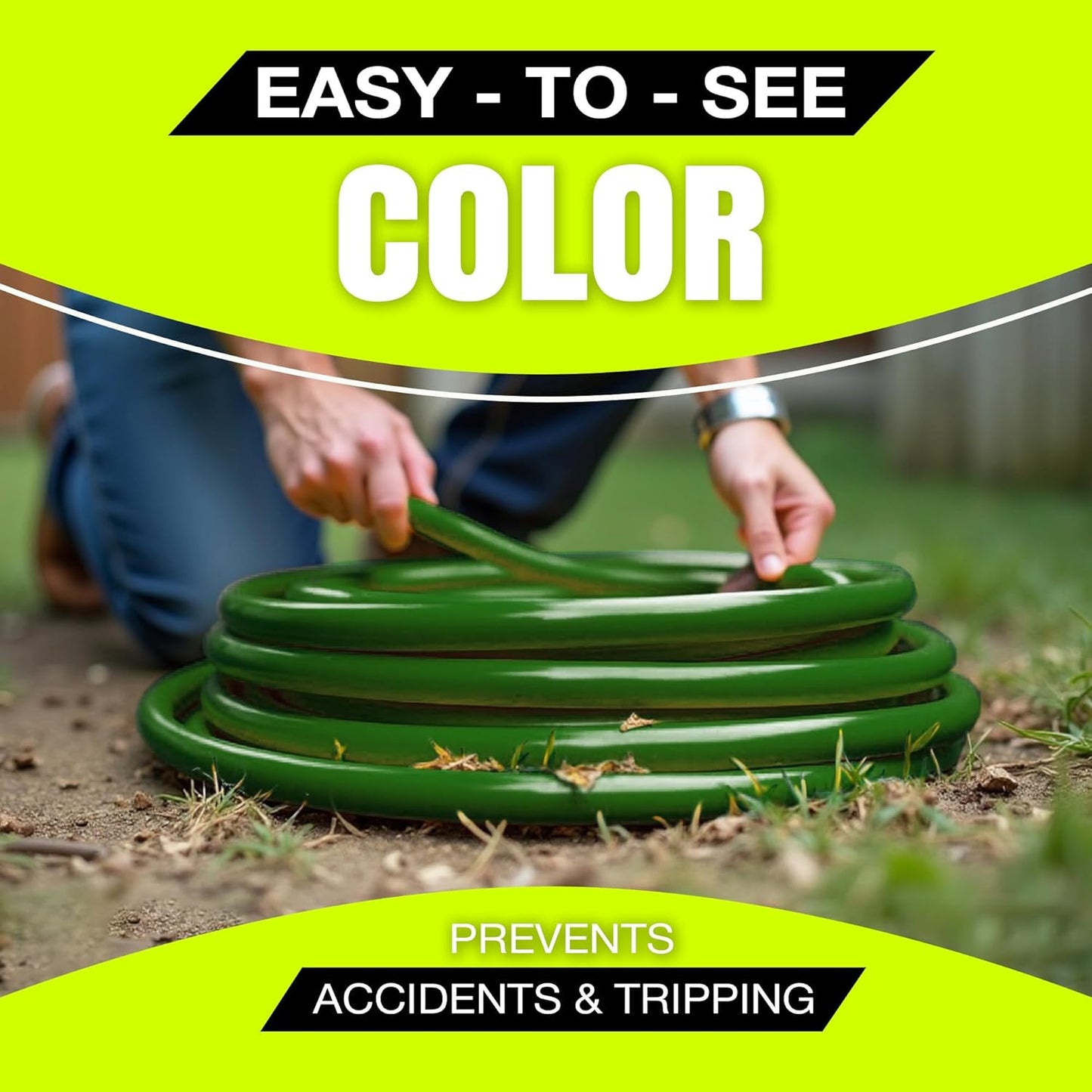 25ft Outdoor/Indoor Extension Cord 16/3 Gauge Heavy Duty 3 Prong SJTW, Waterproof, Flexible Cold-Resistant Long Power Cord,13A 125V 1625W, Green by LifeSupplyUSA