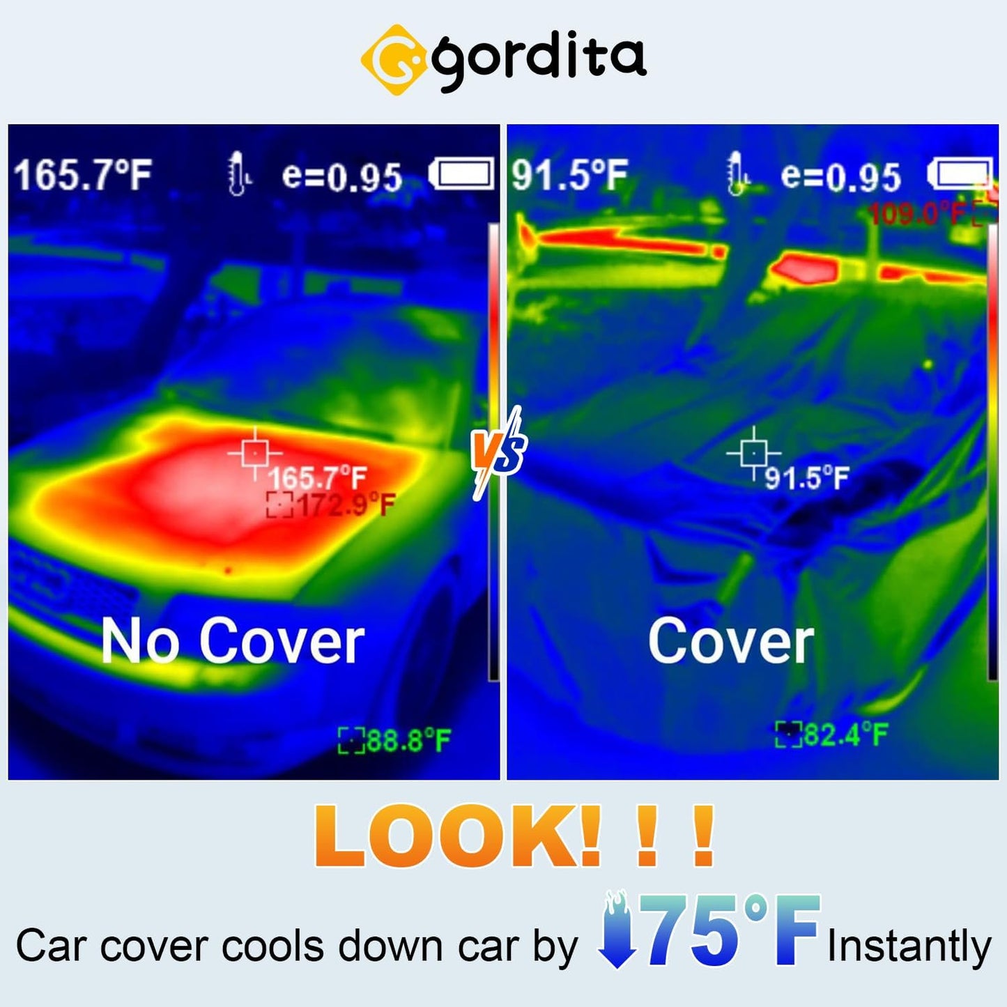 SUV Waterproof Car Covers for Automobiles All Weather Season UV Protection Snowproof Outdoor Full Cover Universal Fit SUV Up to 190’’