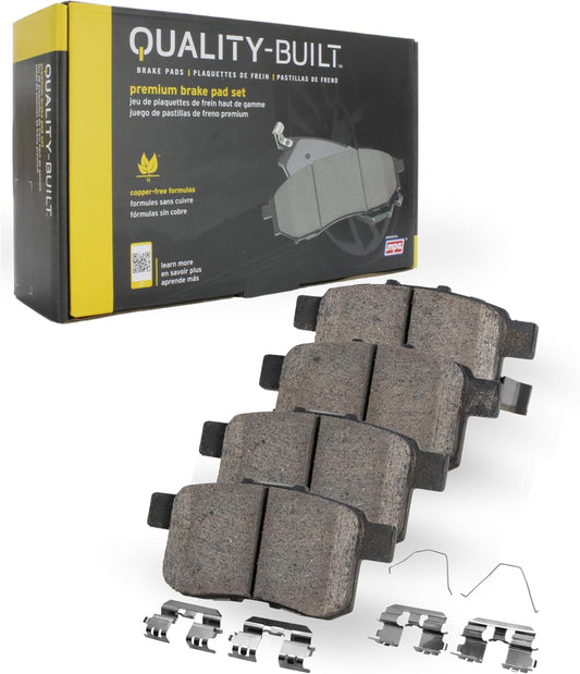 Premium Ceramic Front Brake Pads (1001-0866C) Compatible with 2001-2023 Chrysler/Dodge/Jeep/Mitsubishi (200/ASX/Avenger/Caliber/Cirrus/Compass/Eclipse/Galant/Lancer/Outlander & More)