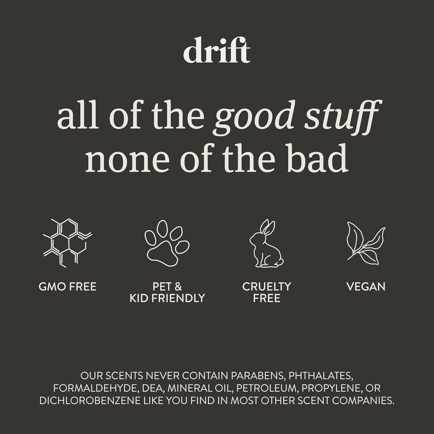 Drift Car Air Freshener - Wood Air Freshener - Car Odor Eliminator - Open Air Scent Starter Kit