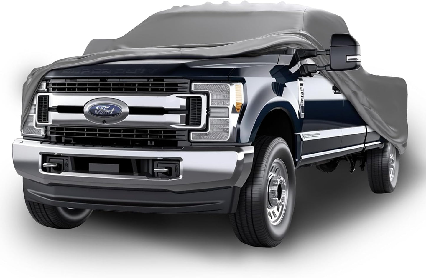 Car Covers Weatherproof Max Truck Cover & Warranty Compatible with Ford 1990-2002 F-350 Regular Cab, 8 with Camper Shell– Outdoor Cover, Prevents Theft with Cable Lock