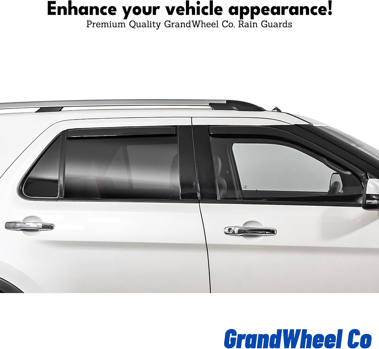 Window Deflectors Smoke Tinted In-Channel Side Window Vent Visor Deflectors Rain Guards Compatible with Corolla Cross 2022-2025 - 4pcs. GW0569