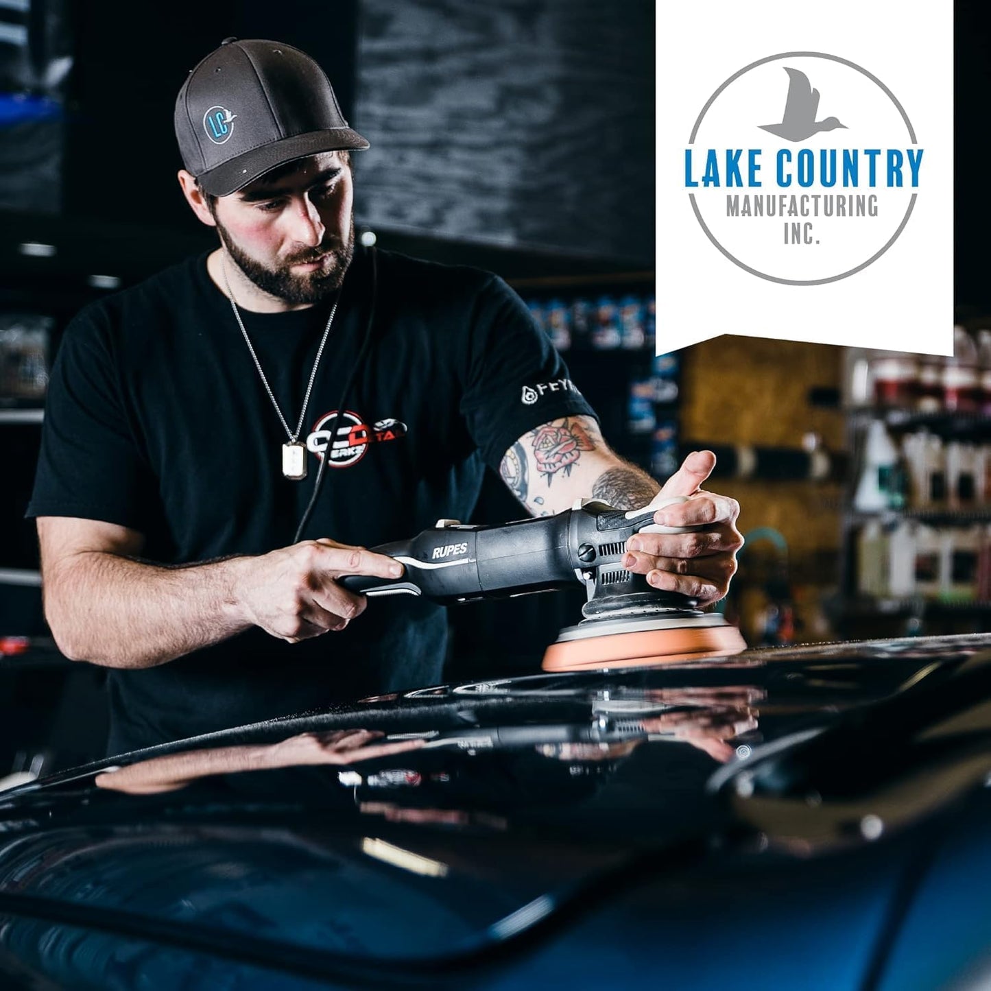 Lake Country 5.5" HDO Blue Foam Heavy Polishing Pad (1-Pack) – Premium Heavy Duty Orbital Polishing Pad for Painted Surfaces – Fits 5" Backing Plate