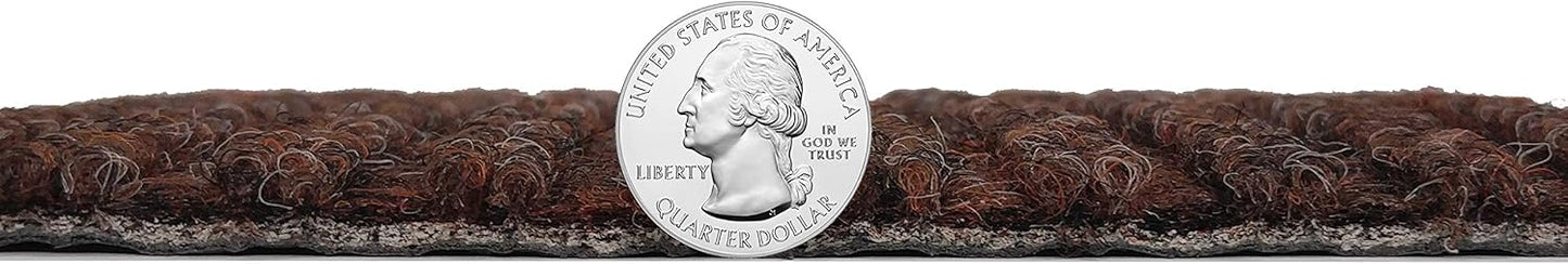 KOECKRITZ Heavy Duty Durable All Weather Indoor/Outdoor Non Slip Entrance Mat Rugs and Runners for Office Business Building Home Garage Front Door (3' x 14', Brick)