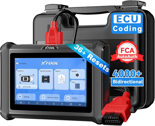 XTOOL D7S Bidirectional Scan Tool, 2025 OBD2 Scanner Diagnostic Tool with FCA AutoAuth, All System Car Scanner, 39+ Resets, ECU Coding, PMI, Upgrade of D7, Crankshaft Relearn, CAN FD/DoIP, 3-Yr Update