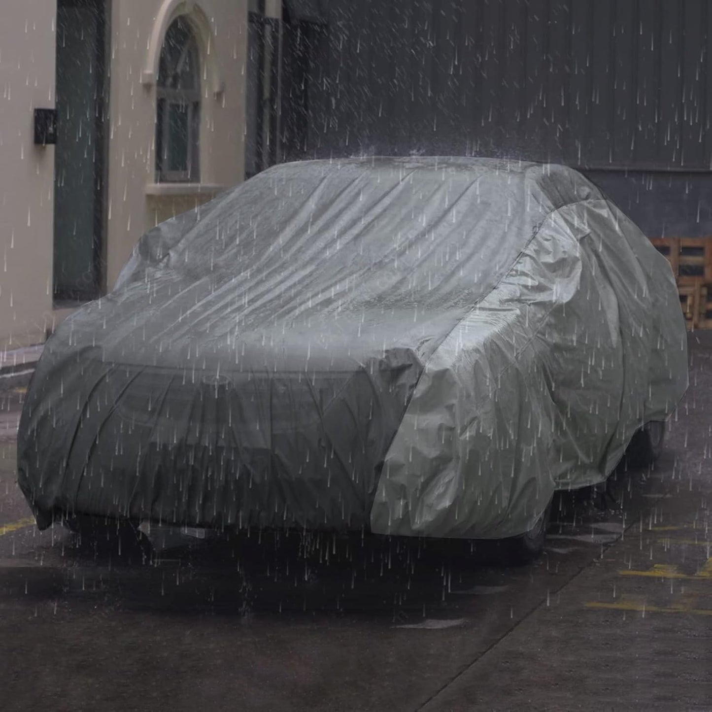 XCAR Ultra Light Waterproof Car Cover for Automobiles All Weather Protection, Windproof & Breathable, Fits Sedan Up to 160"