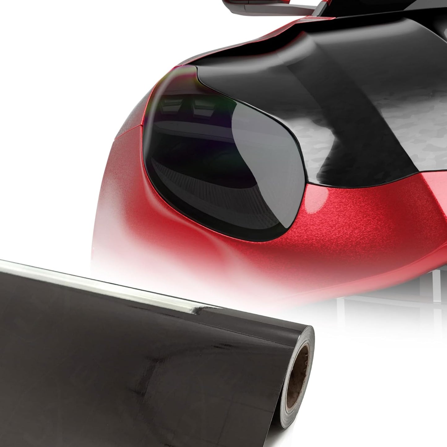 Luxe LightWrap Mid Smoke Gloss Universal Headlight Tail Light Tint Kit (20” x 3 Yard)