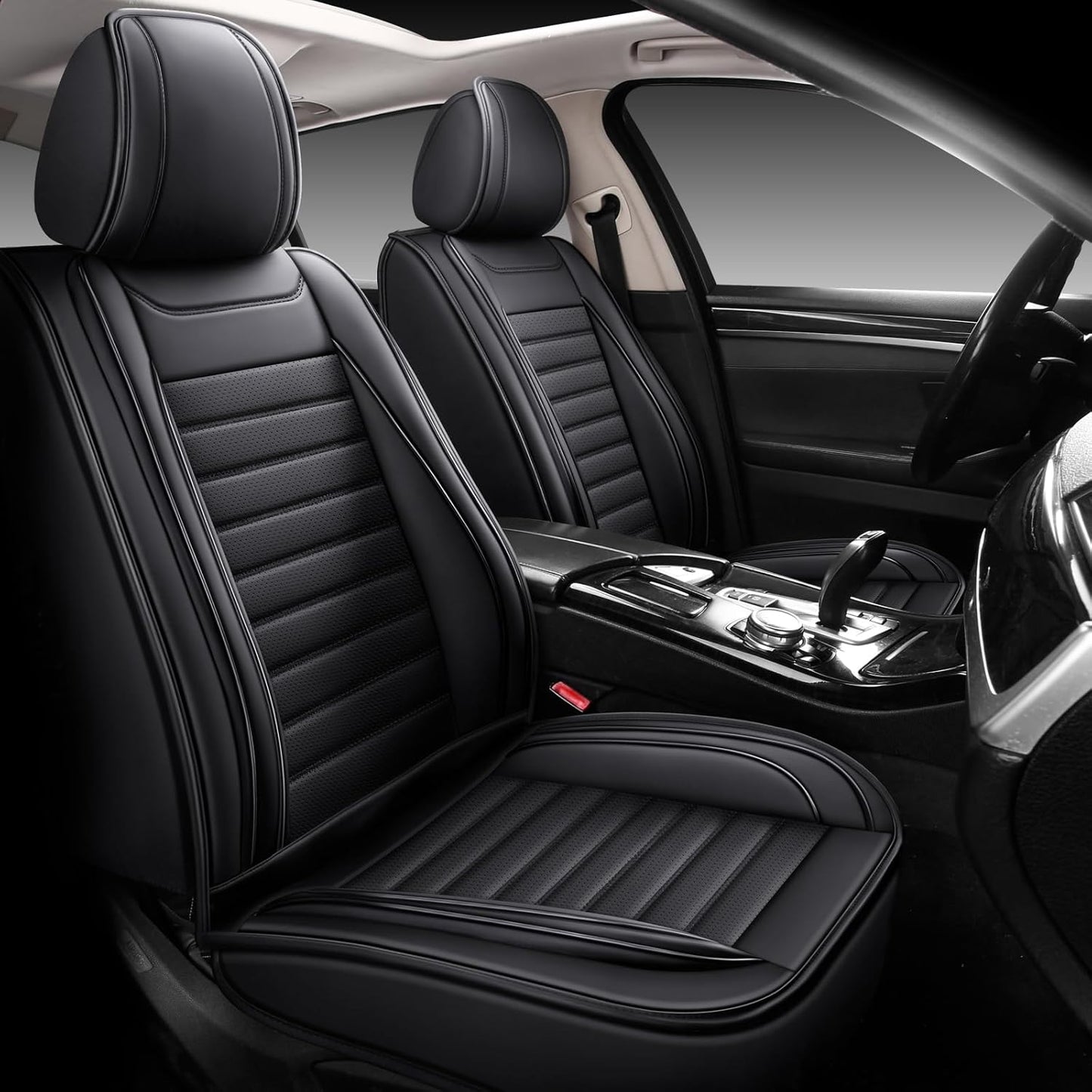 Car Seat Covers,Car Seat Protector Waterproof,Seat Covers Front, Car Seat Protectors,Automotive Seat Covers Fit for Most Cars Black